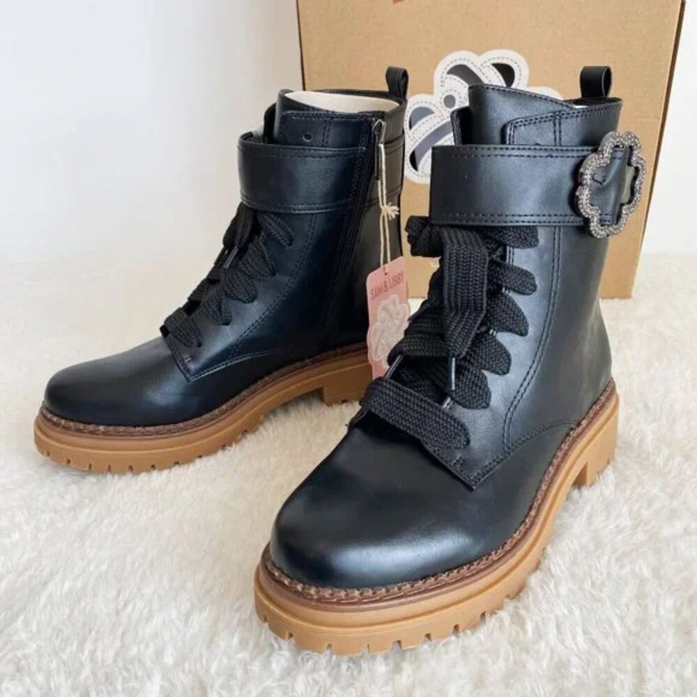 Women's Size: 8 Combat Boots ....... Sam & Libby . New in The Box